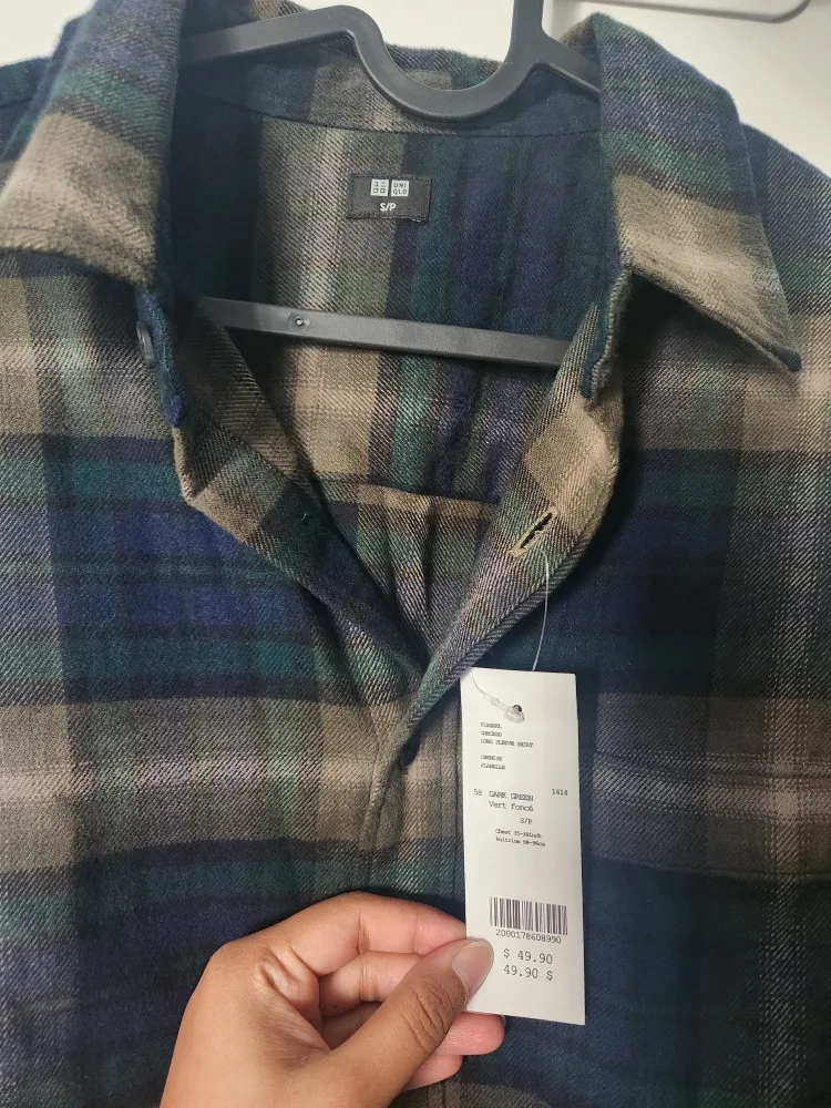 NEW UNIQLO Men's Flannel Shirt image indicator(2)