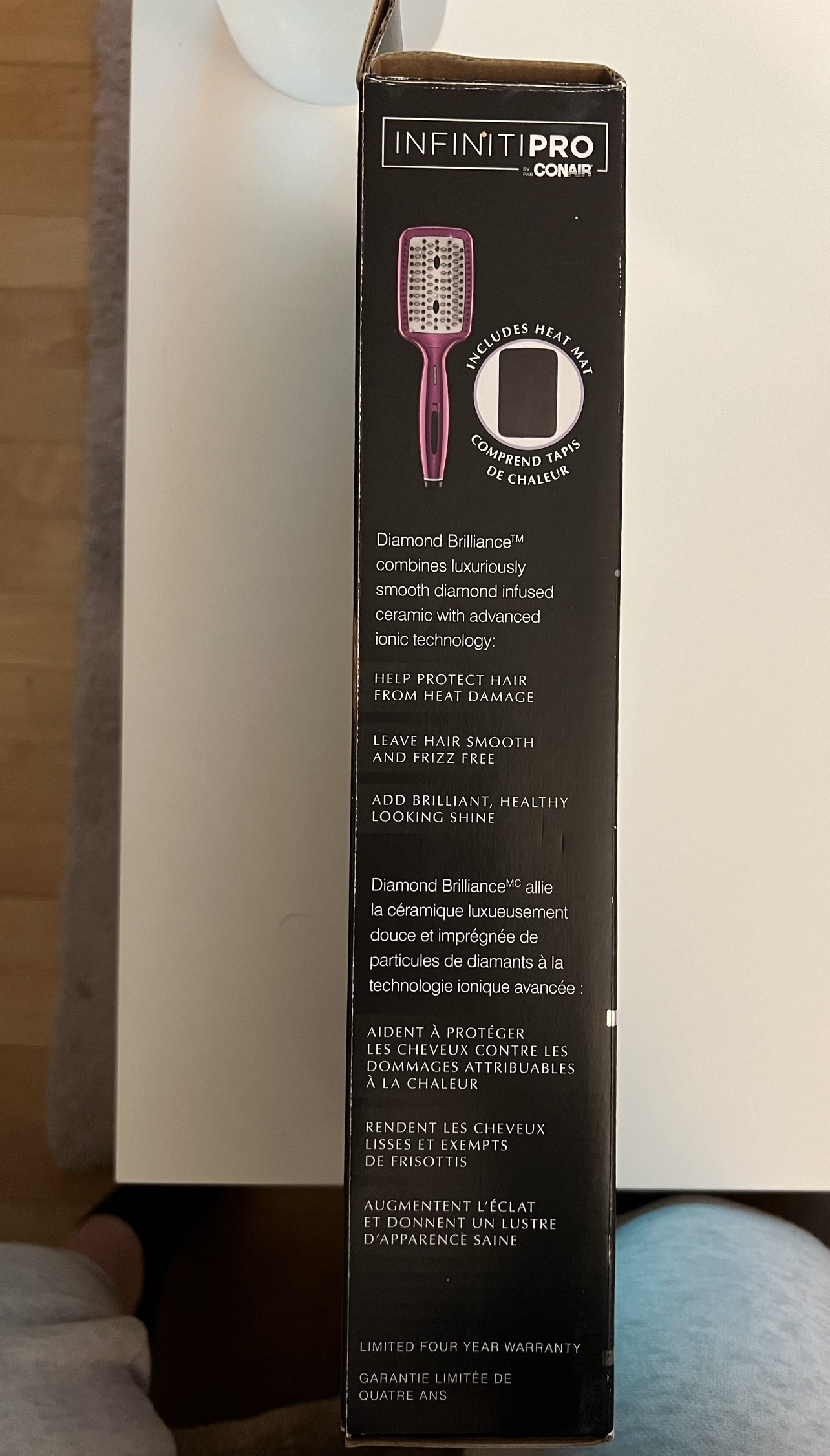 Infiniti Pro by Conair Diamond Brilliance Brush Straightener - photo 3