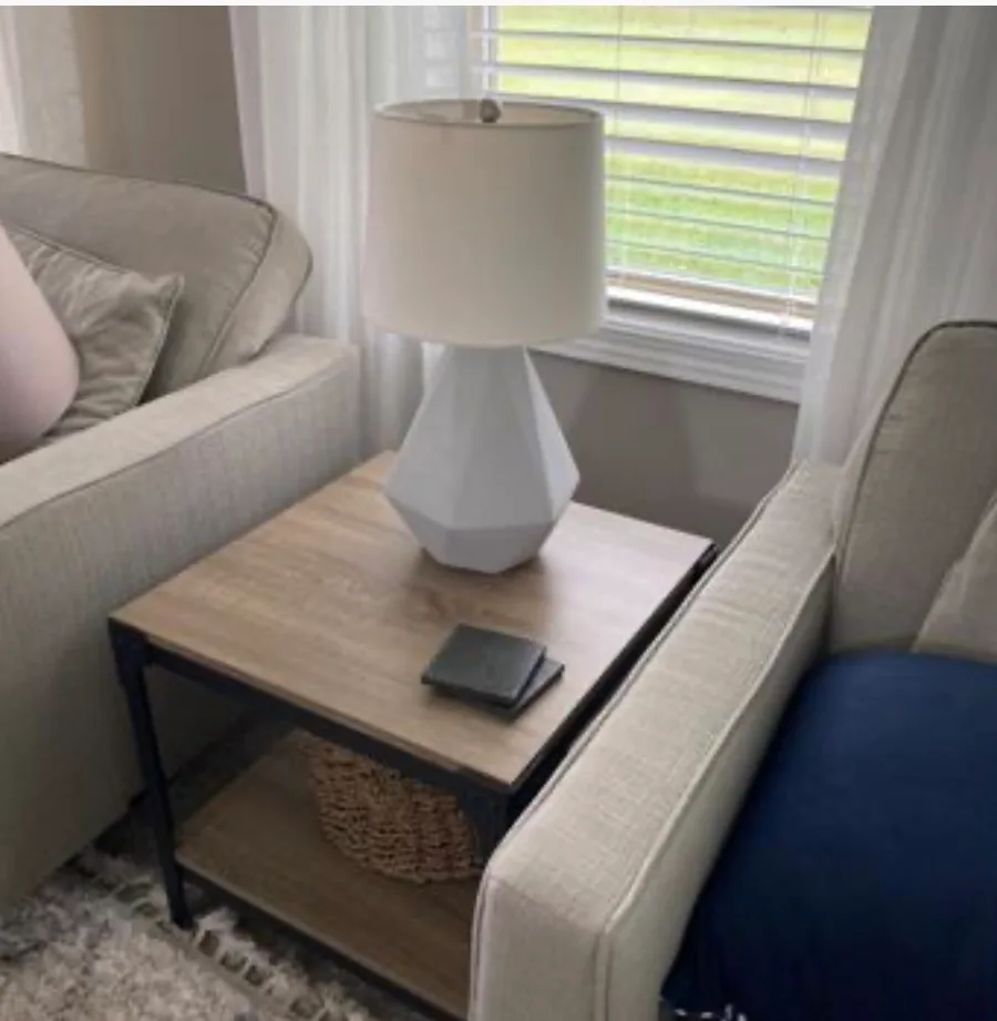 NEW - Polished Concrete Geometric Table Lamp image indicator(6)