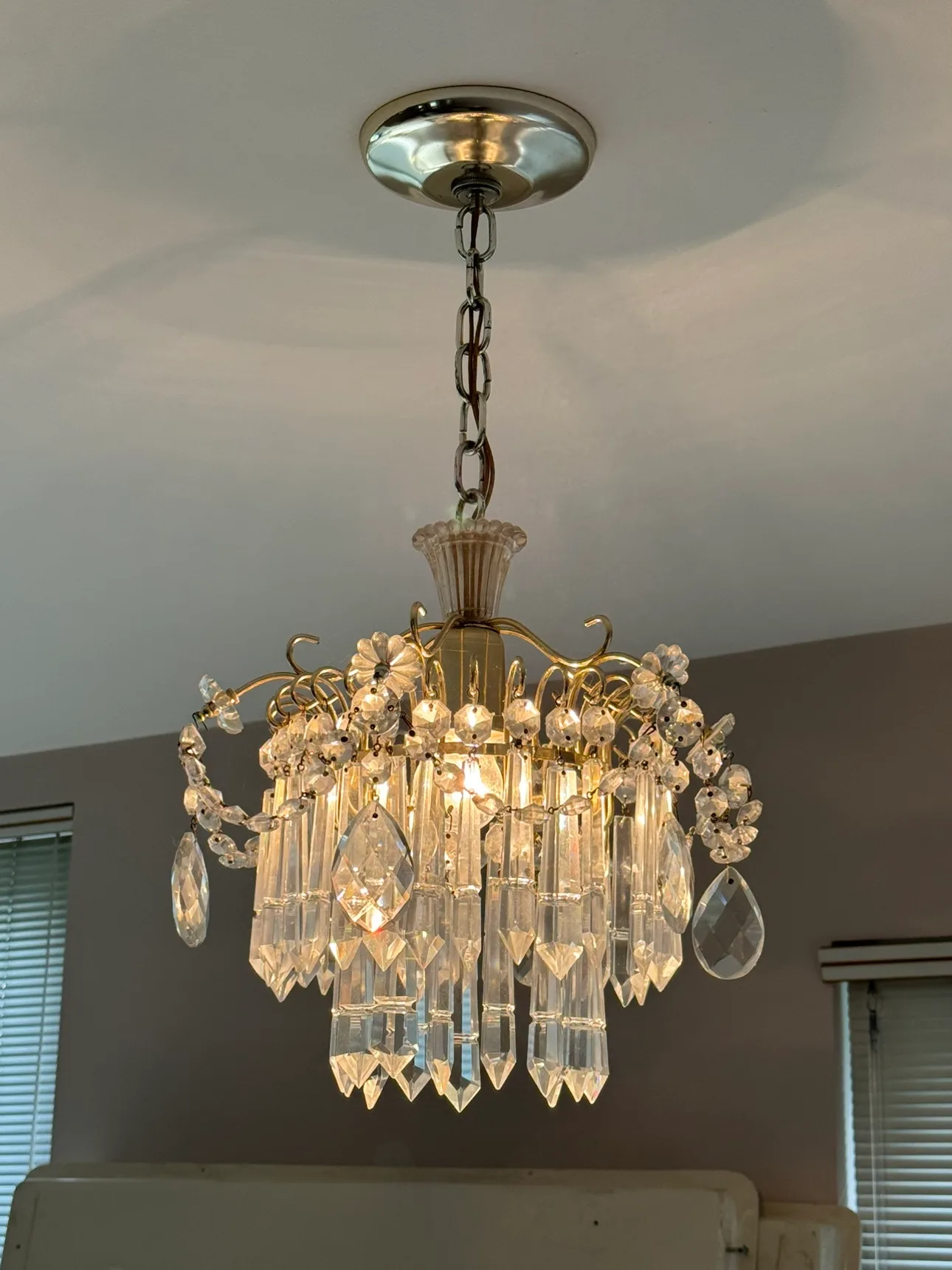 Crystal Chandelier missing 3 long crystals image indicator(2)