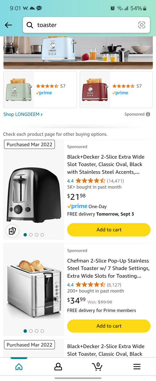 Black + Decker 2-Slice Toaster
