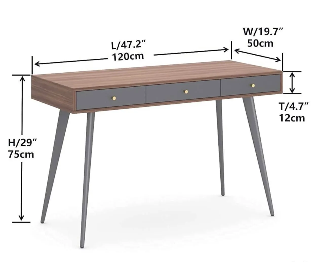 NEW! Writing Desk with Drawers image indicator(3)