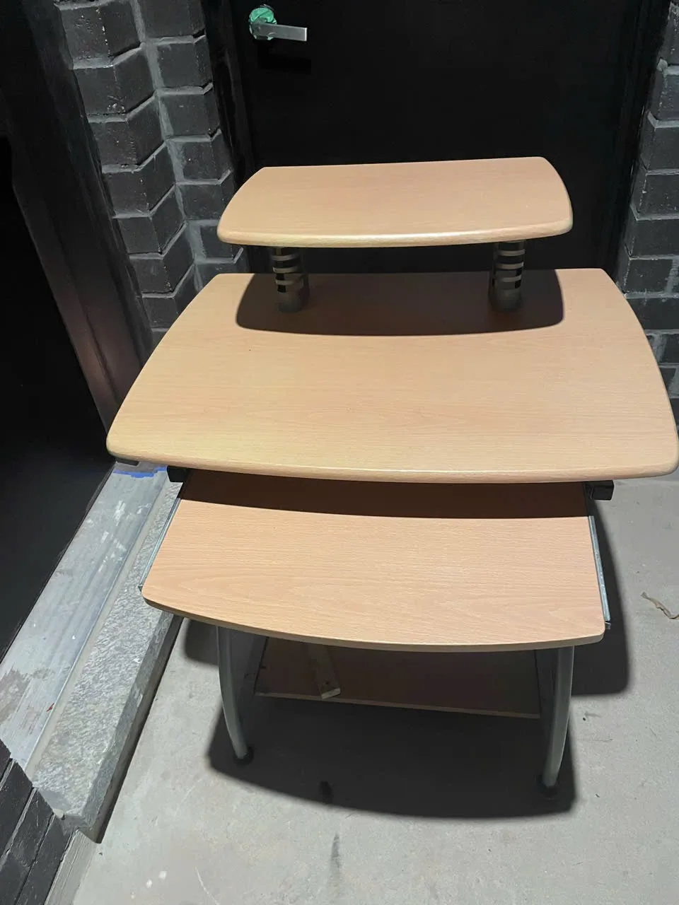Computer Desk with extra storage thumbnail