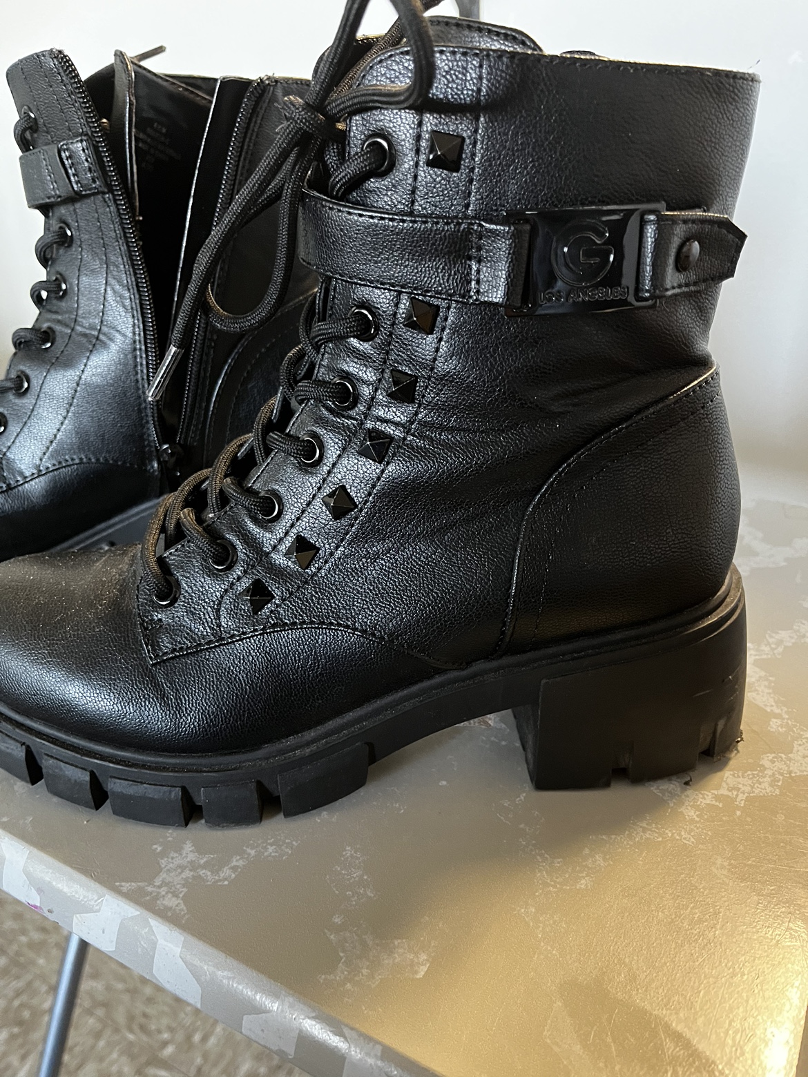 Guess Los Angeles Black Boots