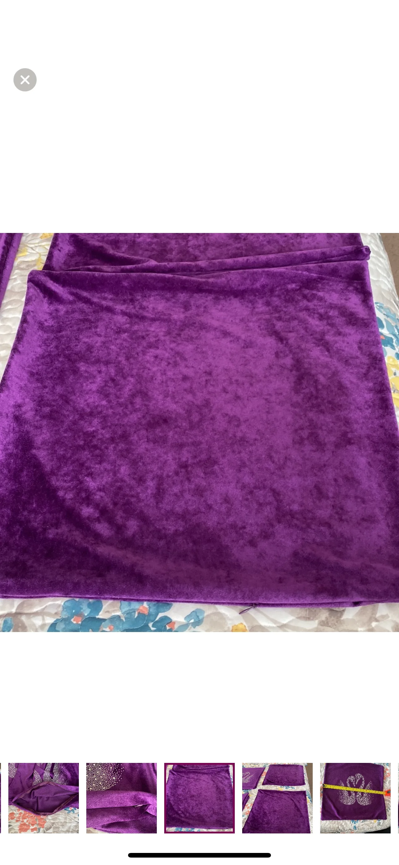 Purple Velvet Pillow Covers image indicator(4)