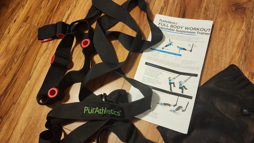 PurAthletics Full Body Workout Adjustable Suspension Trainer thumbnail