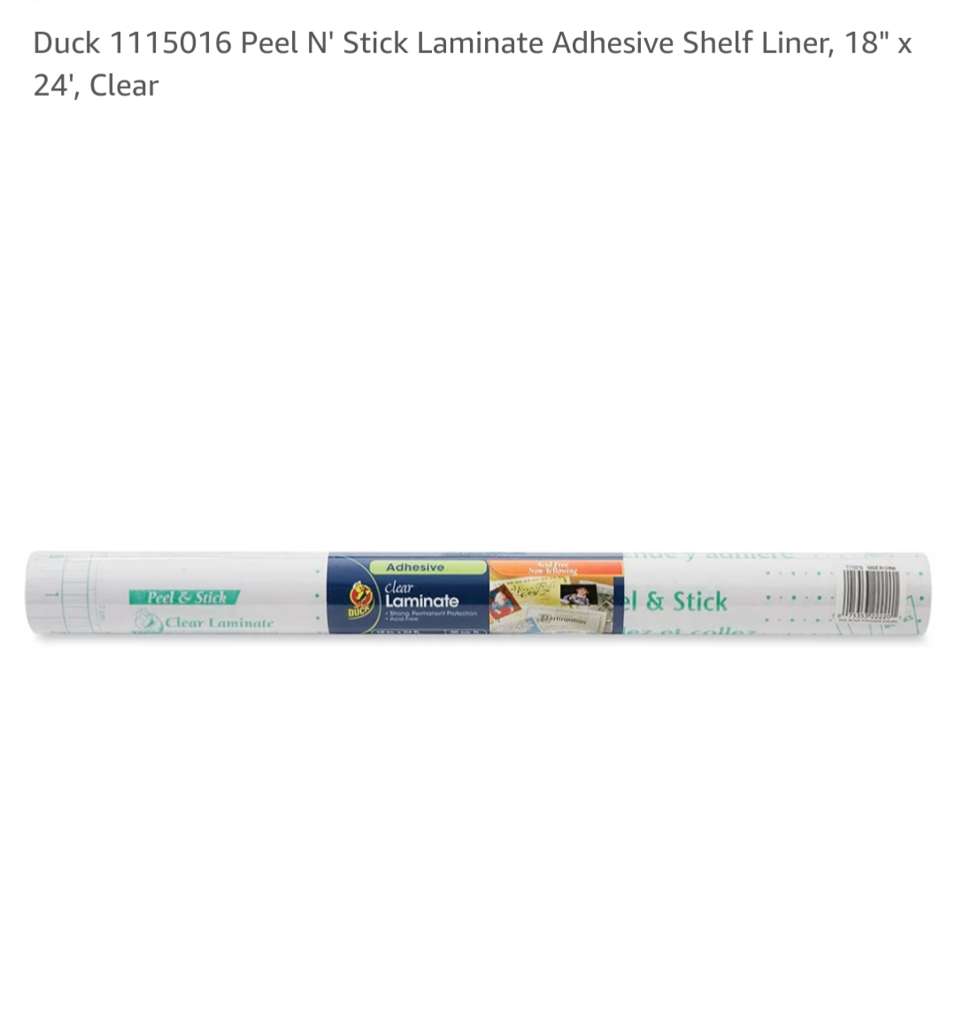 Duck Brand Clear Laminate Shelf Liner