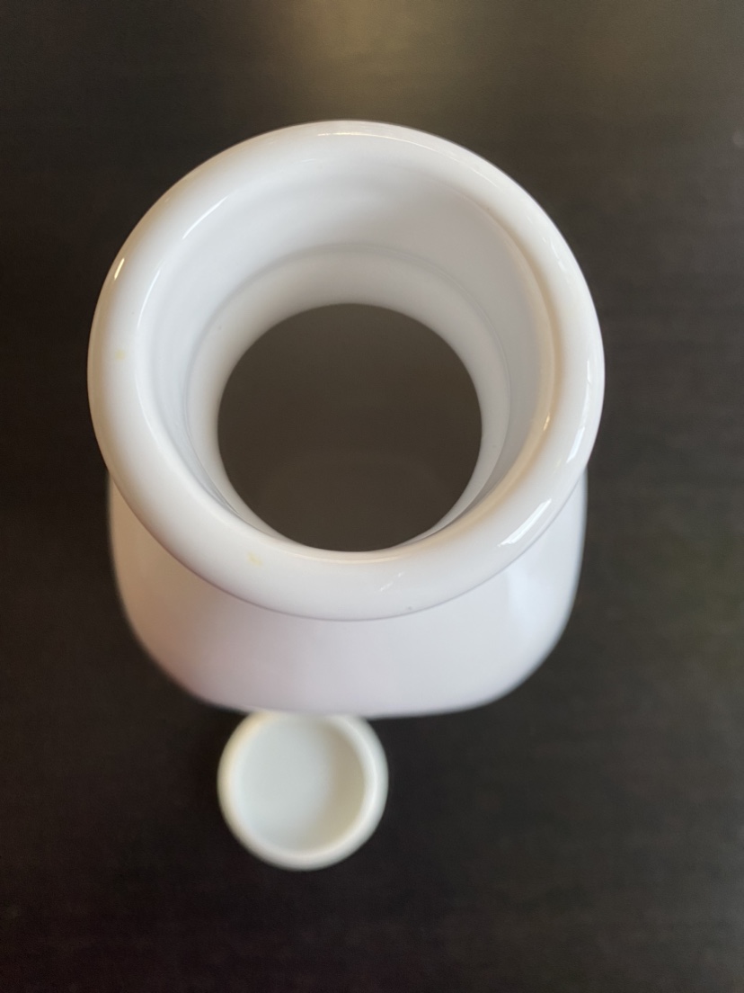 White Ceramic Milk Bottle - photo 5