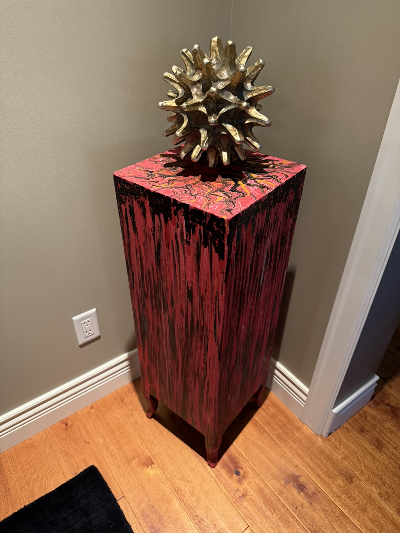 Gallery Closing, Creatively Finished Painted Pedestal