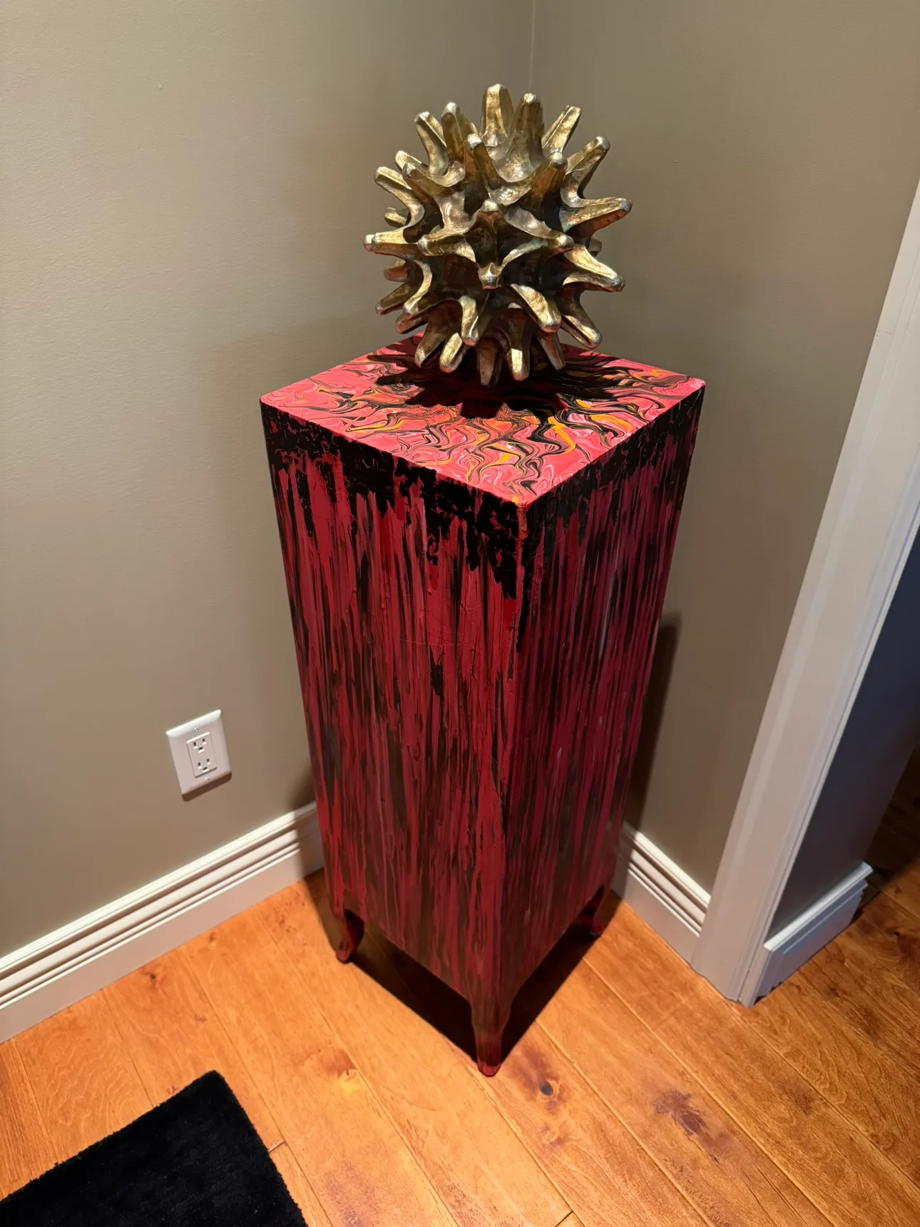Gallery Closing, Creatively Finished Painted Pedestal thumbnail