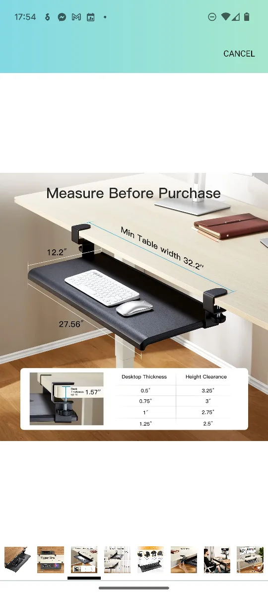 Under Desk Keyboard Tray image indicator(4)