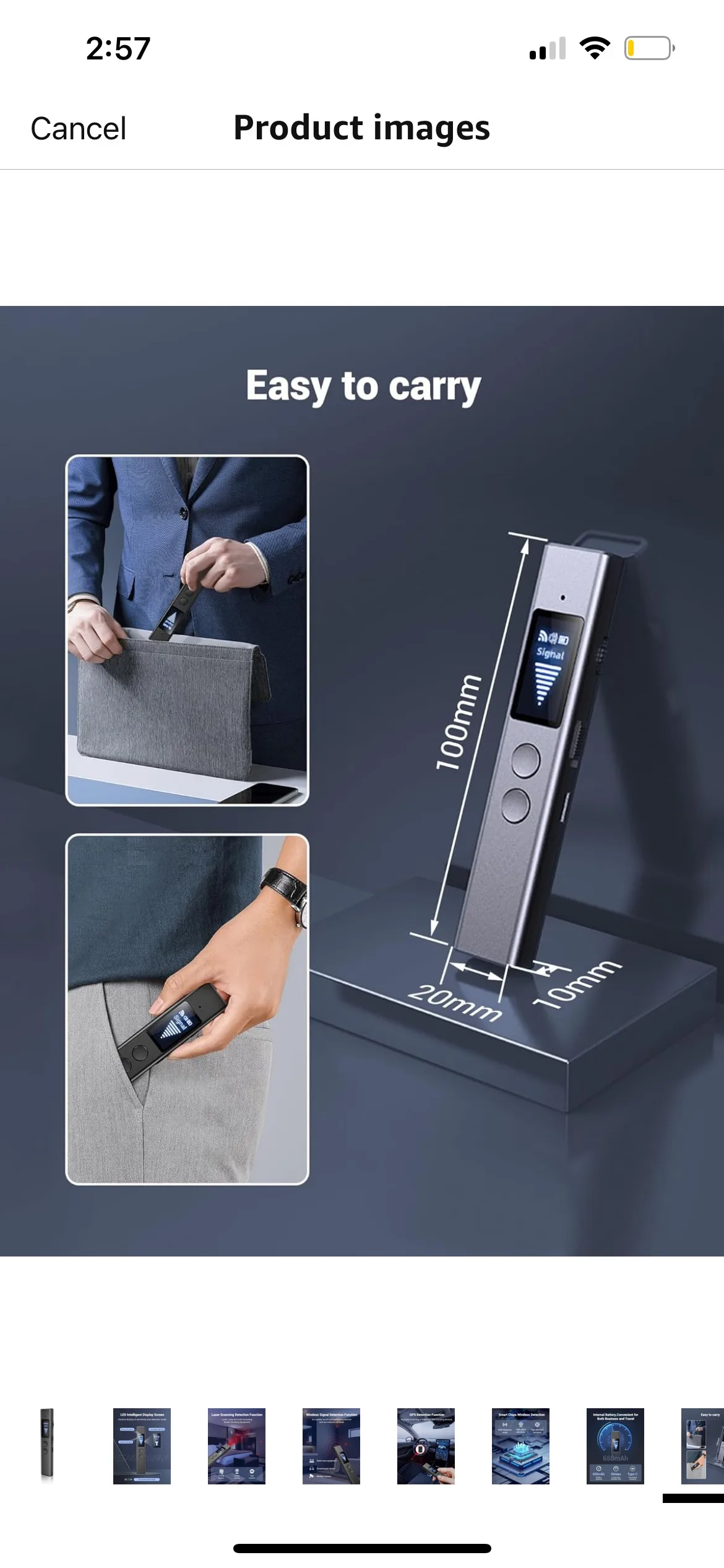 🥕Open box🥕 Hidden Camera Detectors,Anti Spy Detector image indicator(7)