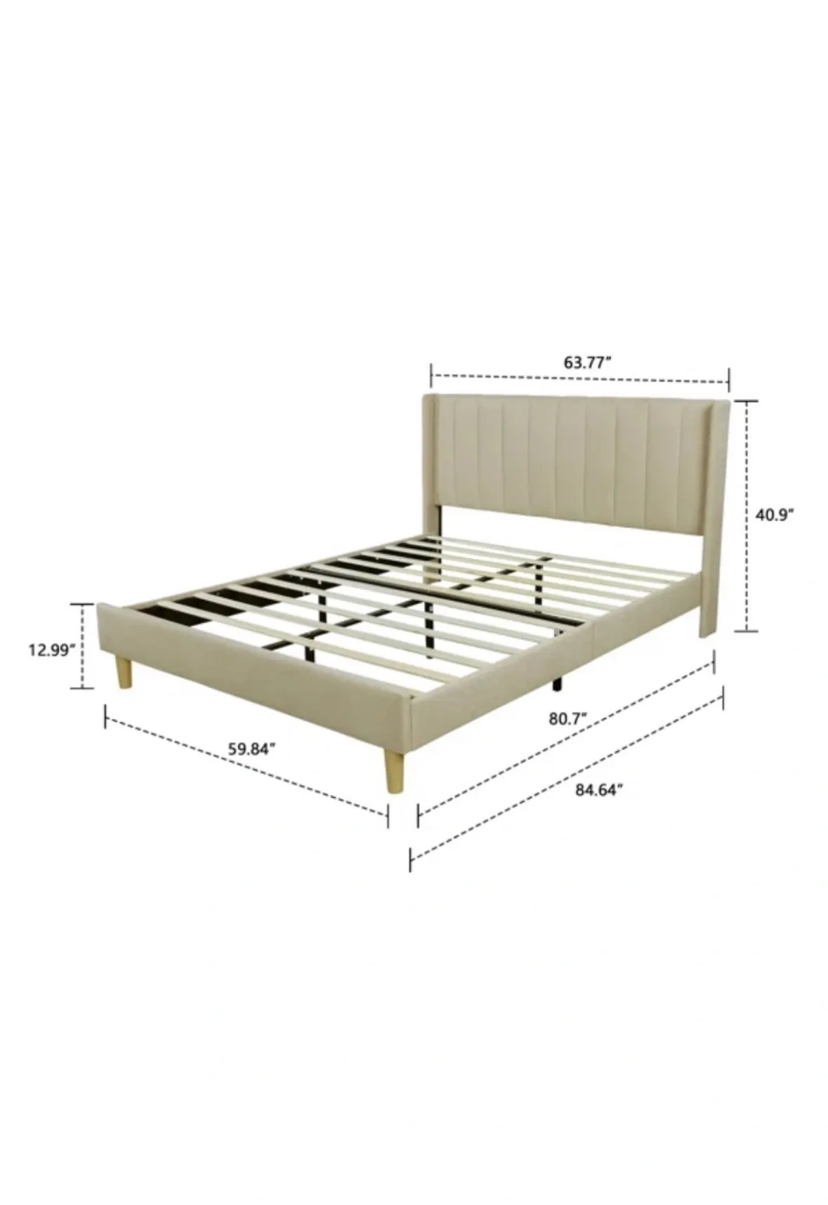 Like NEW Queen bed frame only image indicator(6)