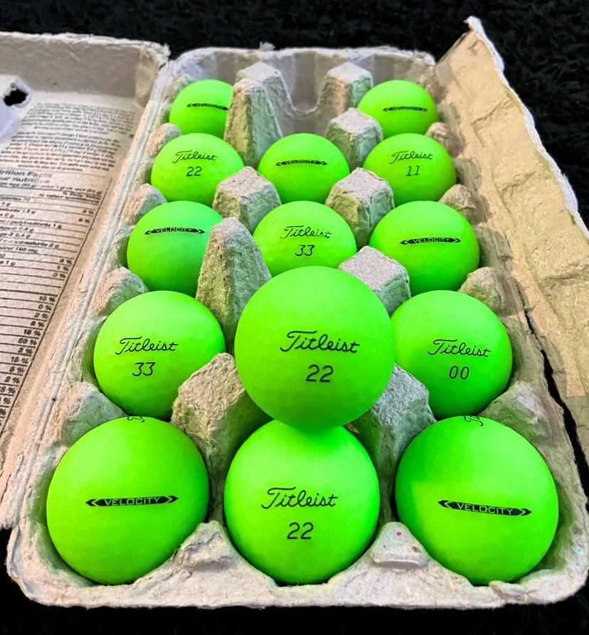 15 Titleist Velocity Green Golf Balls thumbnail