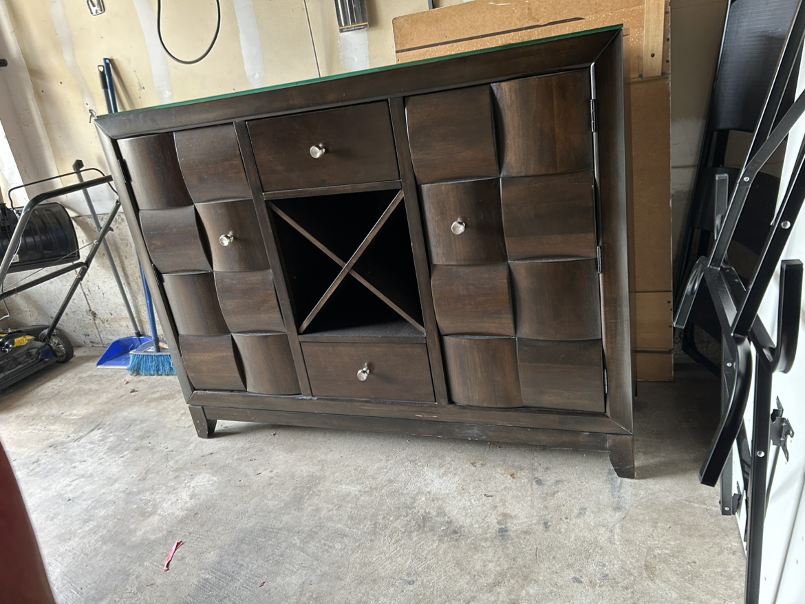 Dark Wood Buffet Table - photo 2