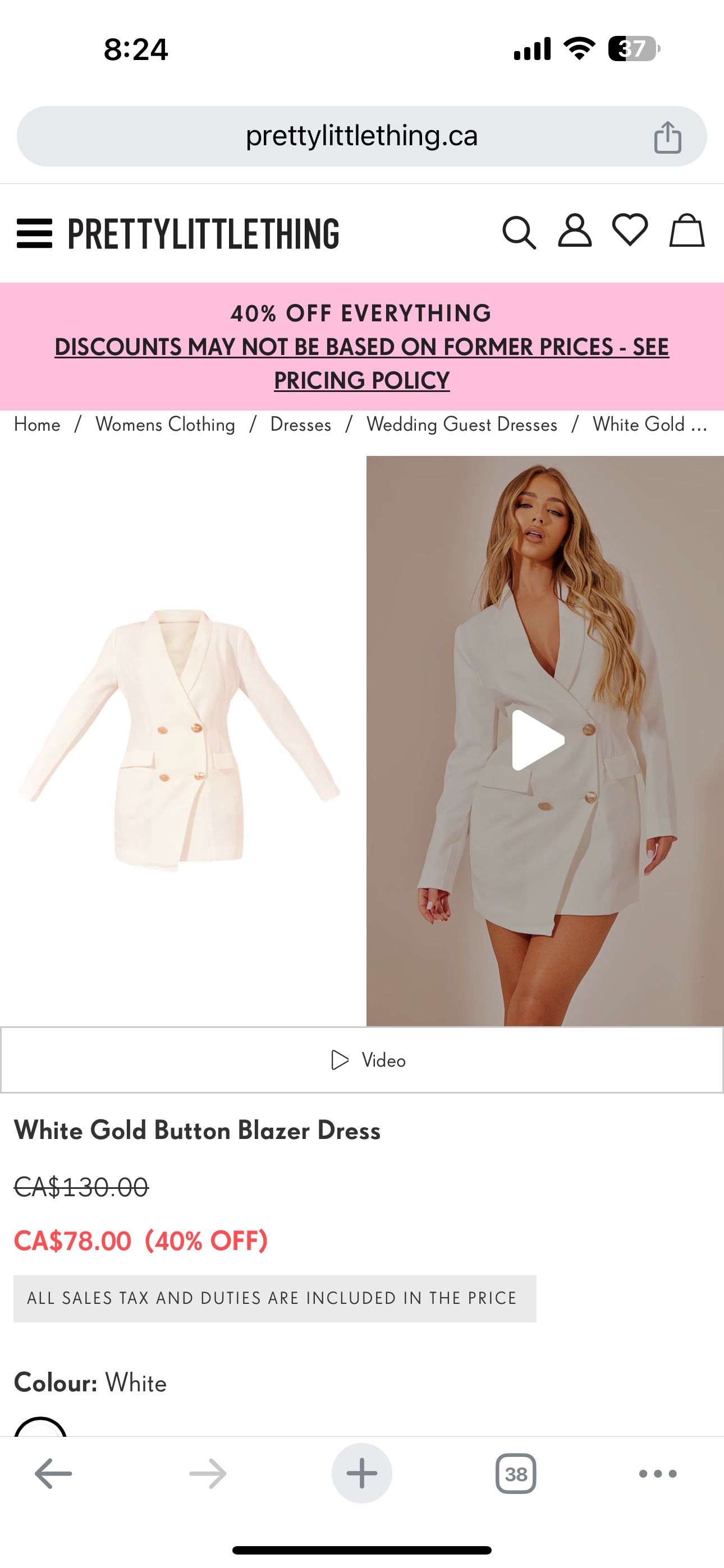 White Blazer Dress - photo 3