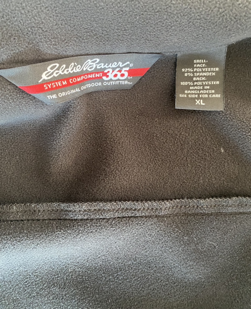 Eddie Bauer XL Soft Shell Jacket – Black, Like New - photo 4