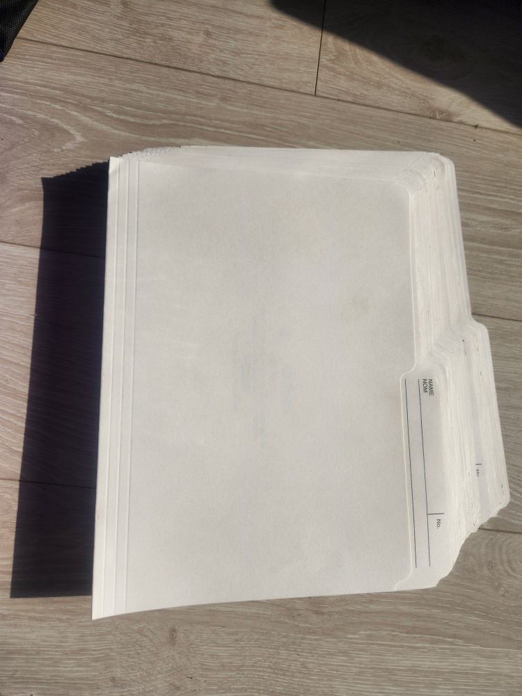 File Folders for Letter size