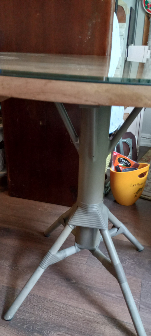 Indoor/outdoor wood & steel table - photo 3