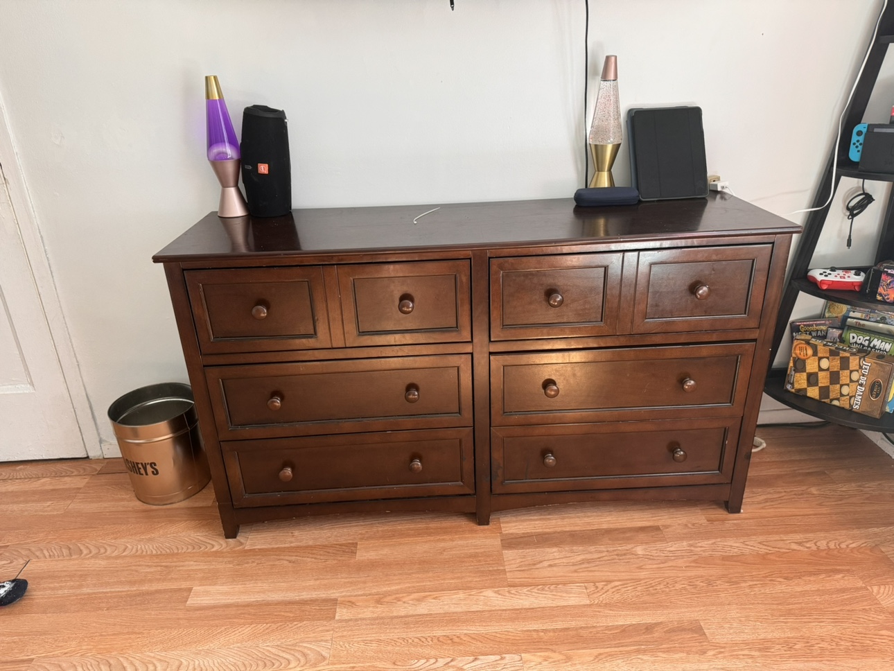 Wooden 6 Drawer Dresser