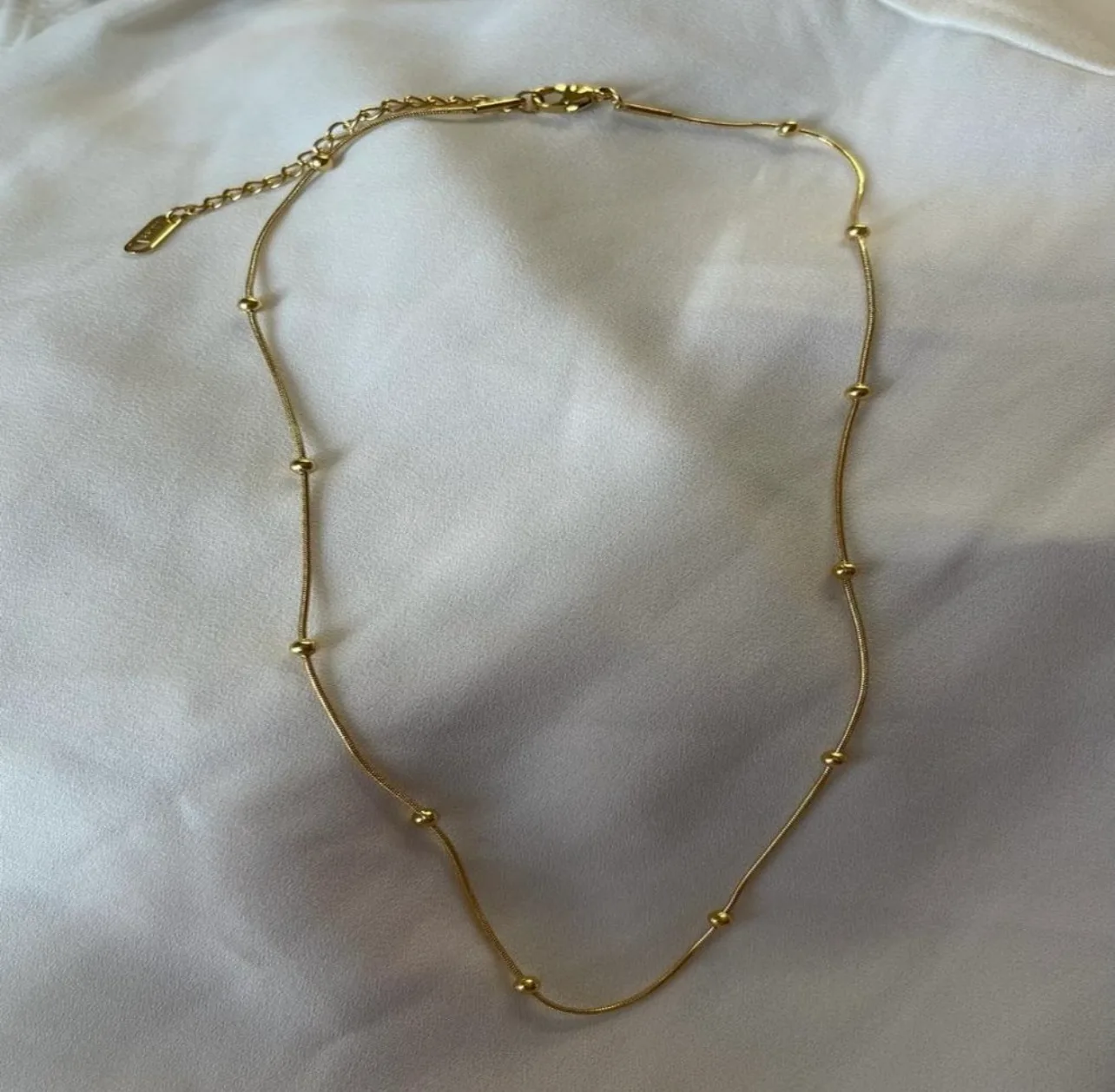 14k gold plated stainless steel necklace set - brand new image indicator(2)