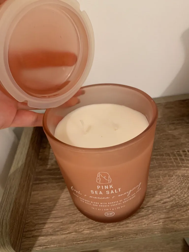 NEW DW Home Pink Sea Salt Candle! image indicator(3)