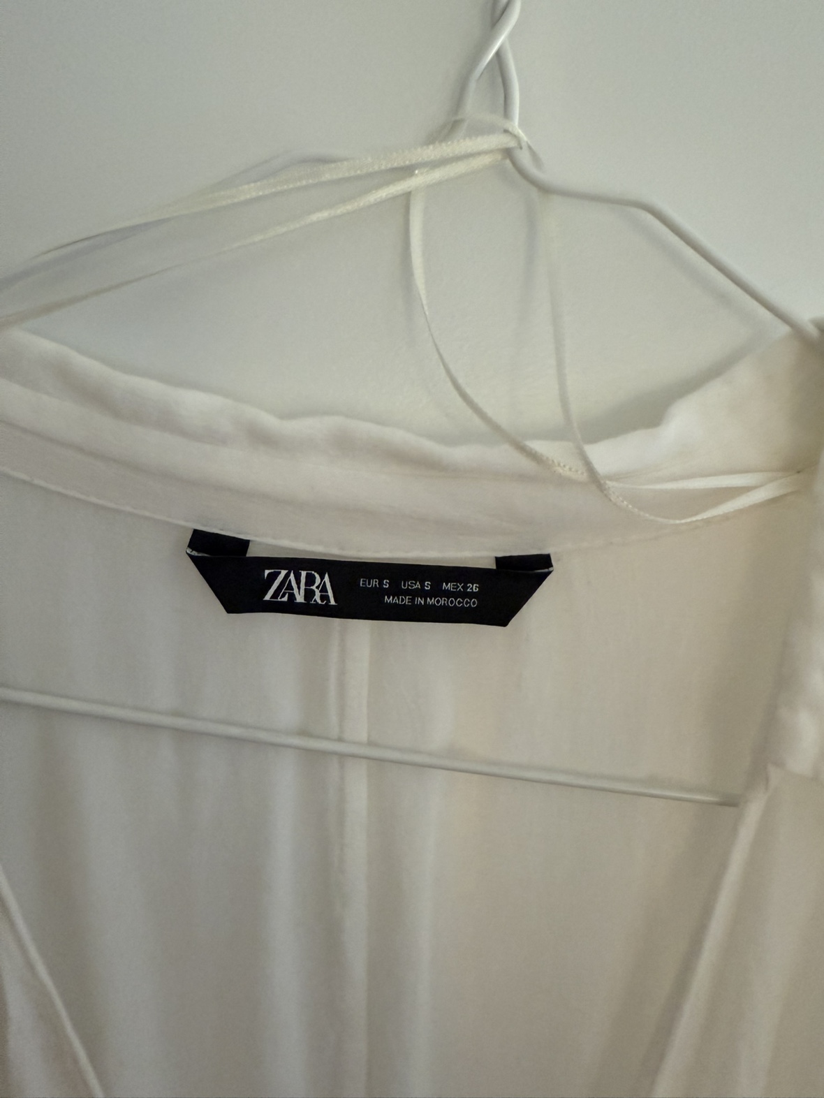 Zara White Wrap Blouse - photo 3