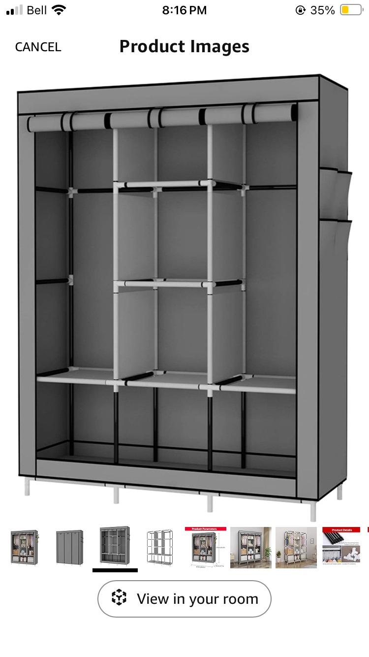 Large Fabric Closet Organizer