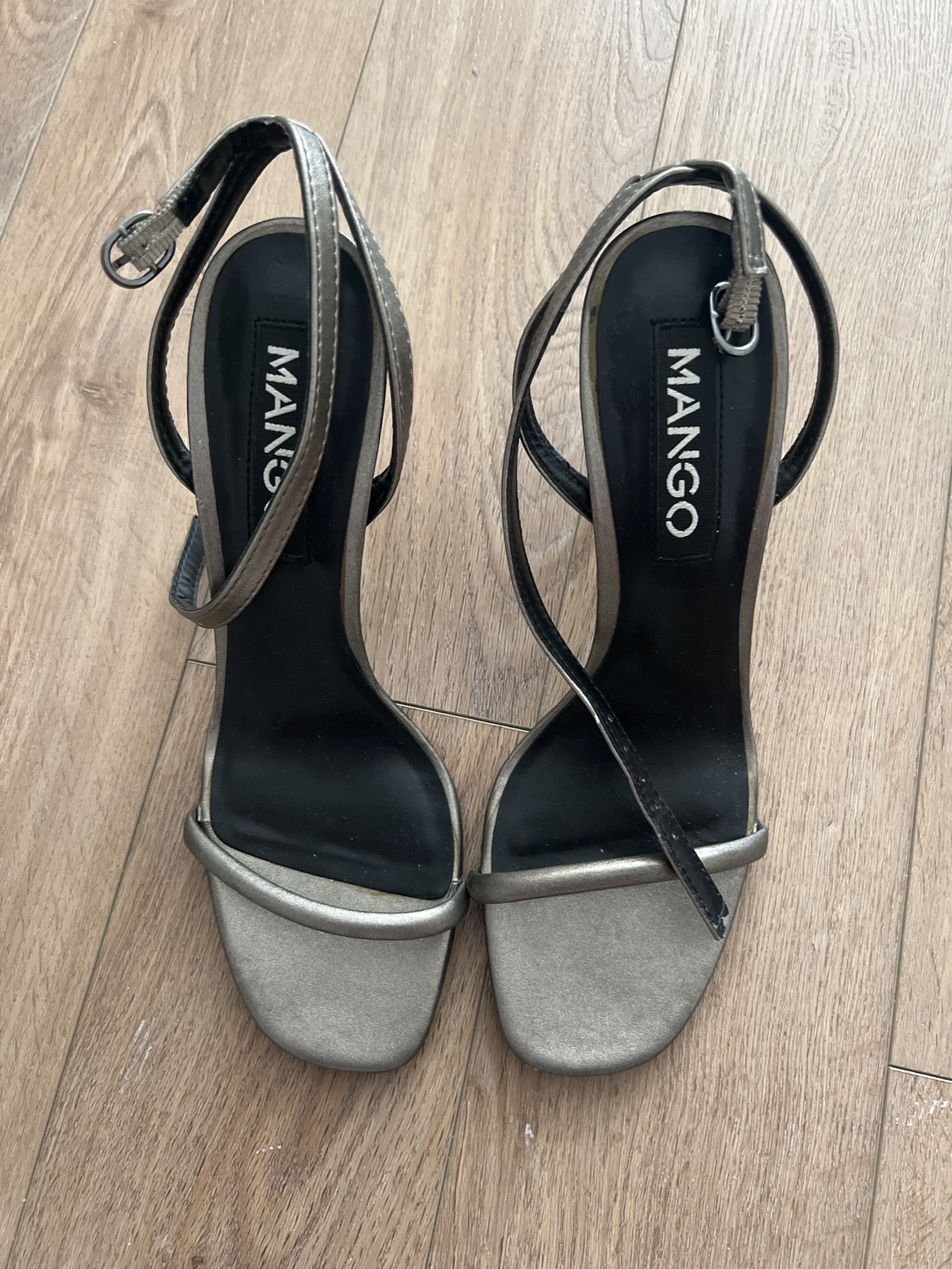 New Mango Silver Heels