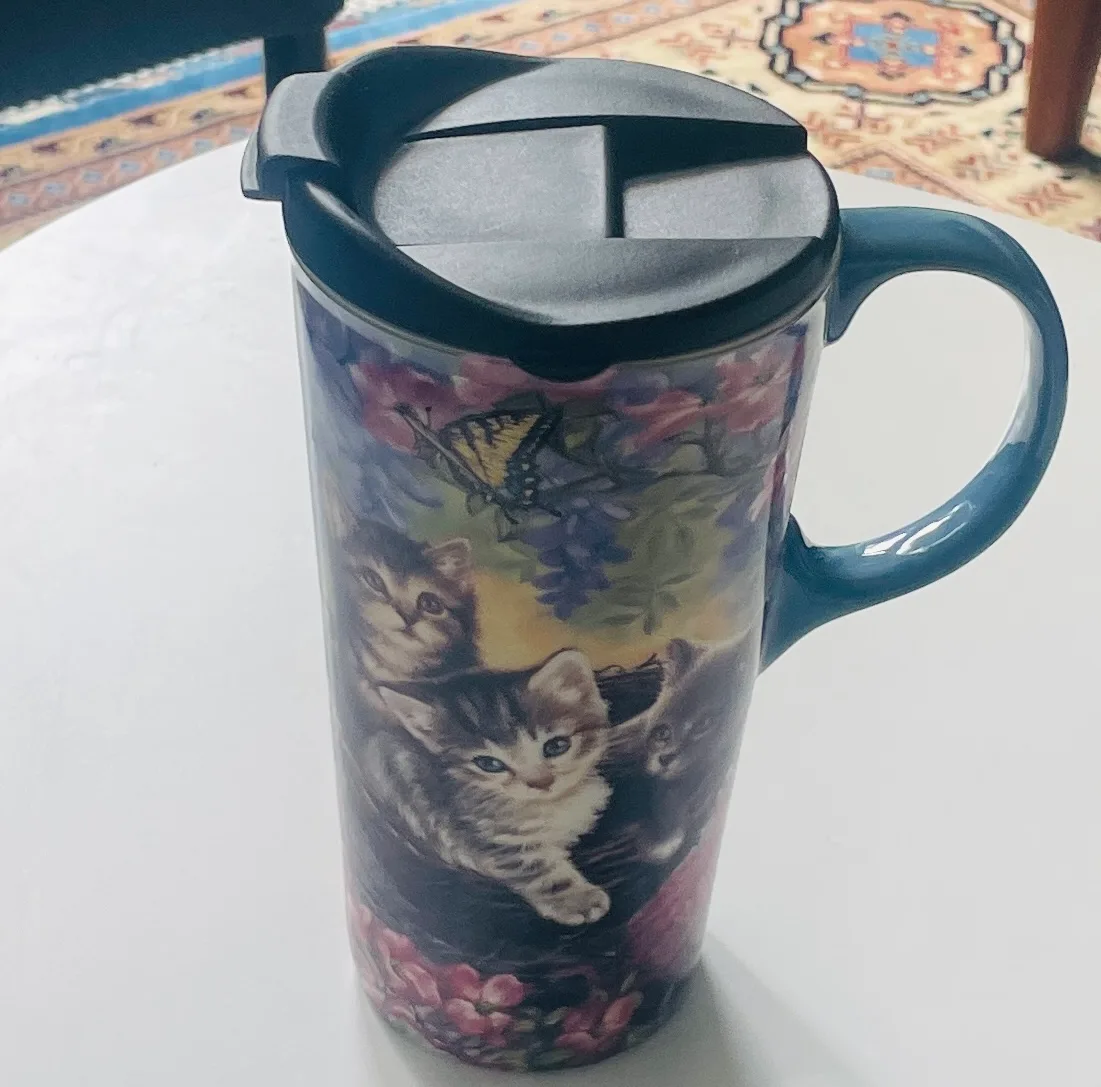 Ceramic Travel Mug with Lid image indicator(5)