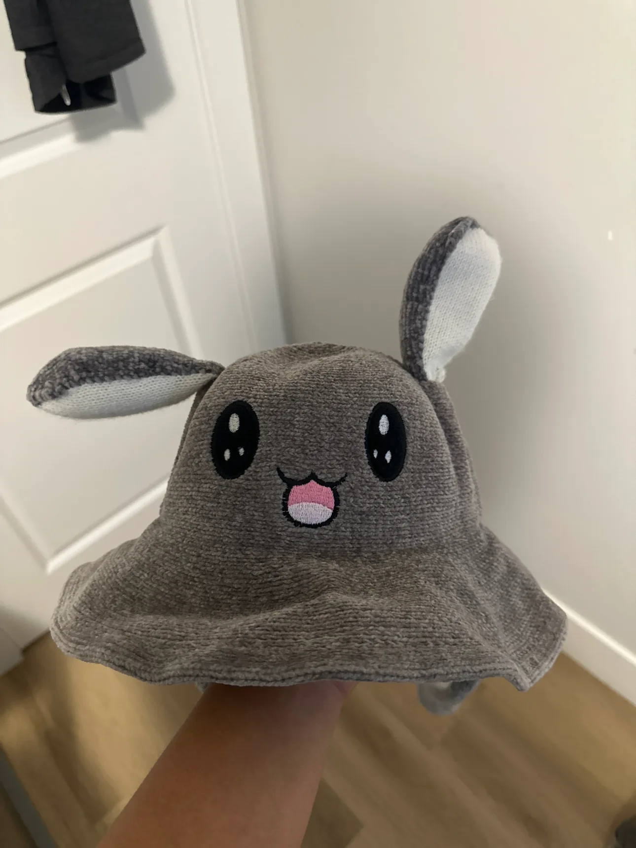 Grey Bunny Bucket Hat thumbnail
