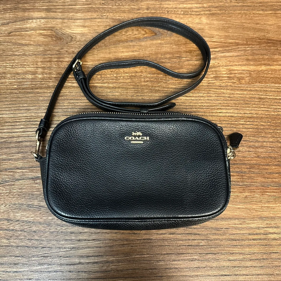 Coach Leather Mini Crossbody Bag thumbnail