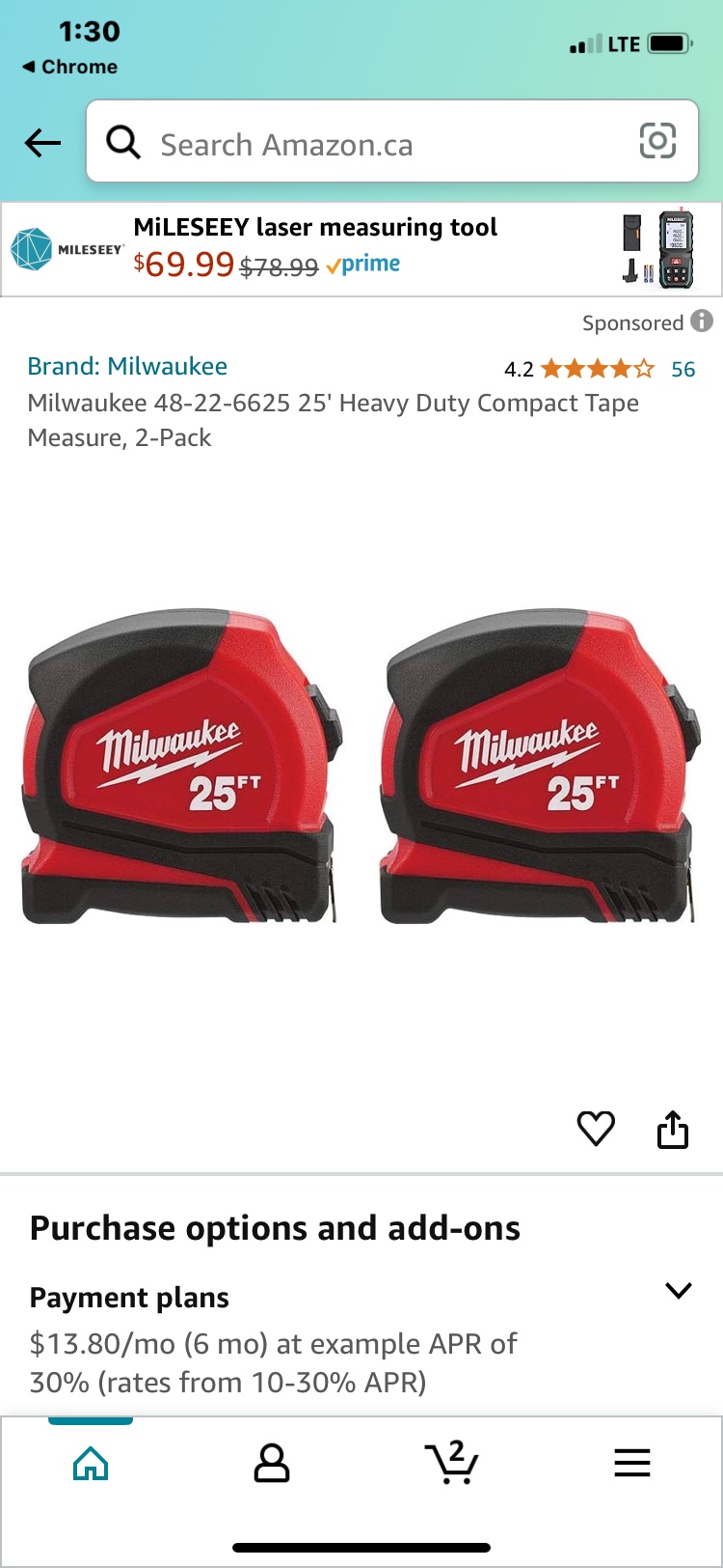 Brand New Milwaukee 25' Tape Measure - photo 4