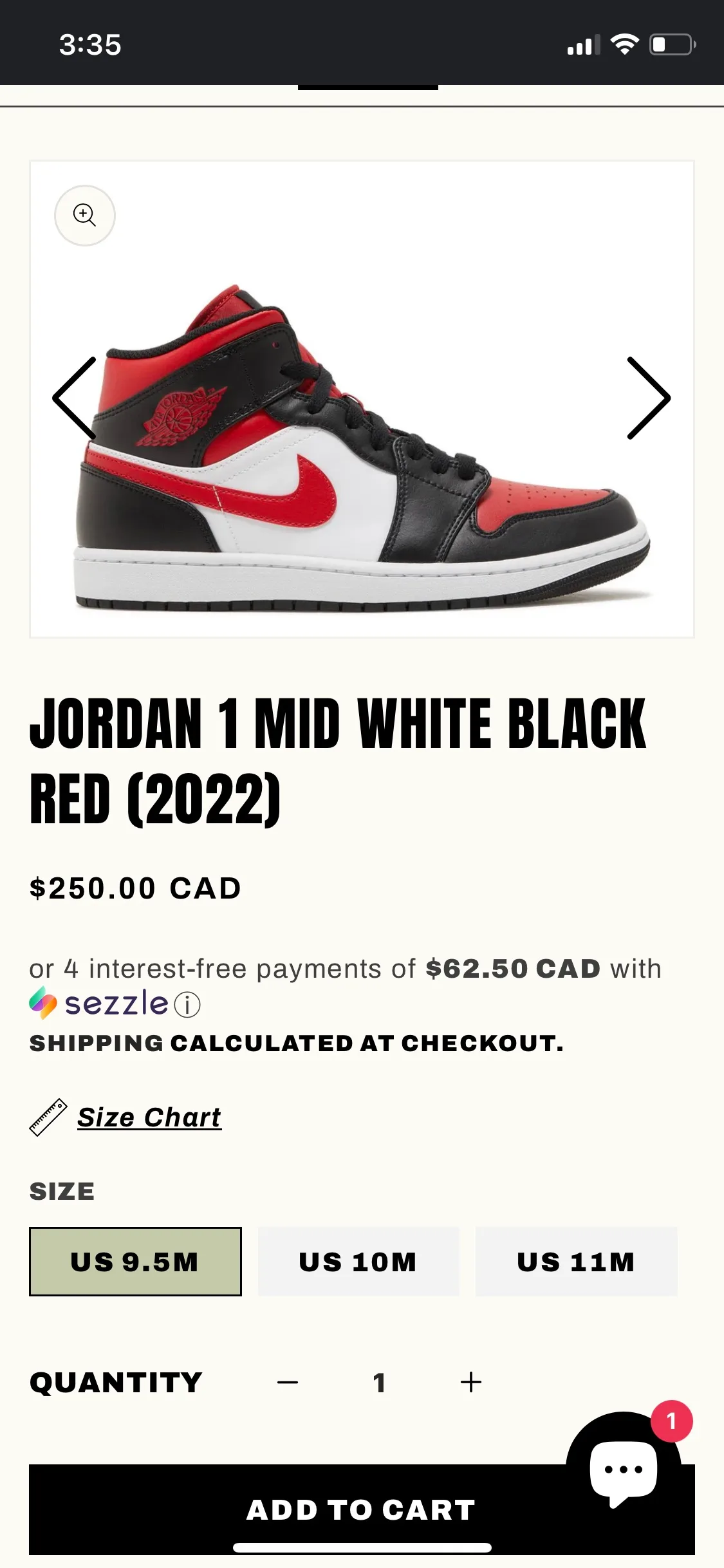 Air Jordan size 9.5 image indicator(6)