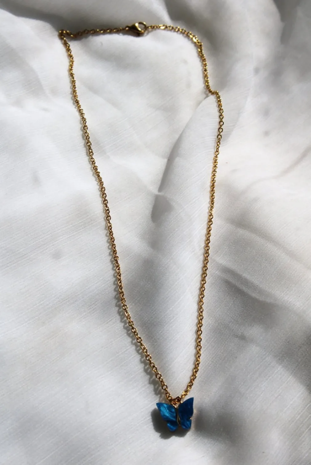 Blue Butterfly Necklace image indicator(2)