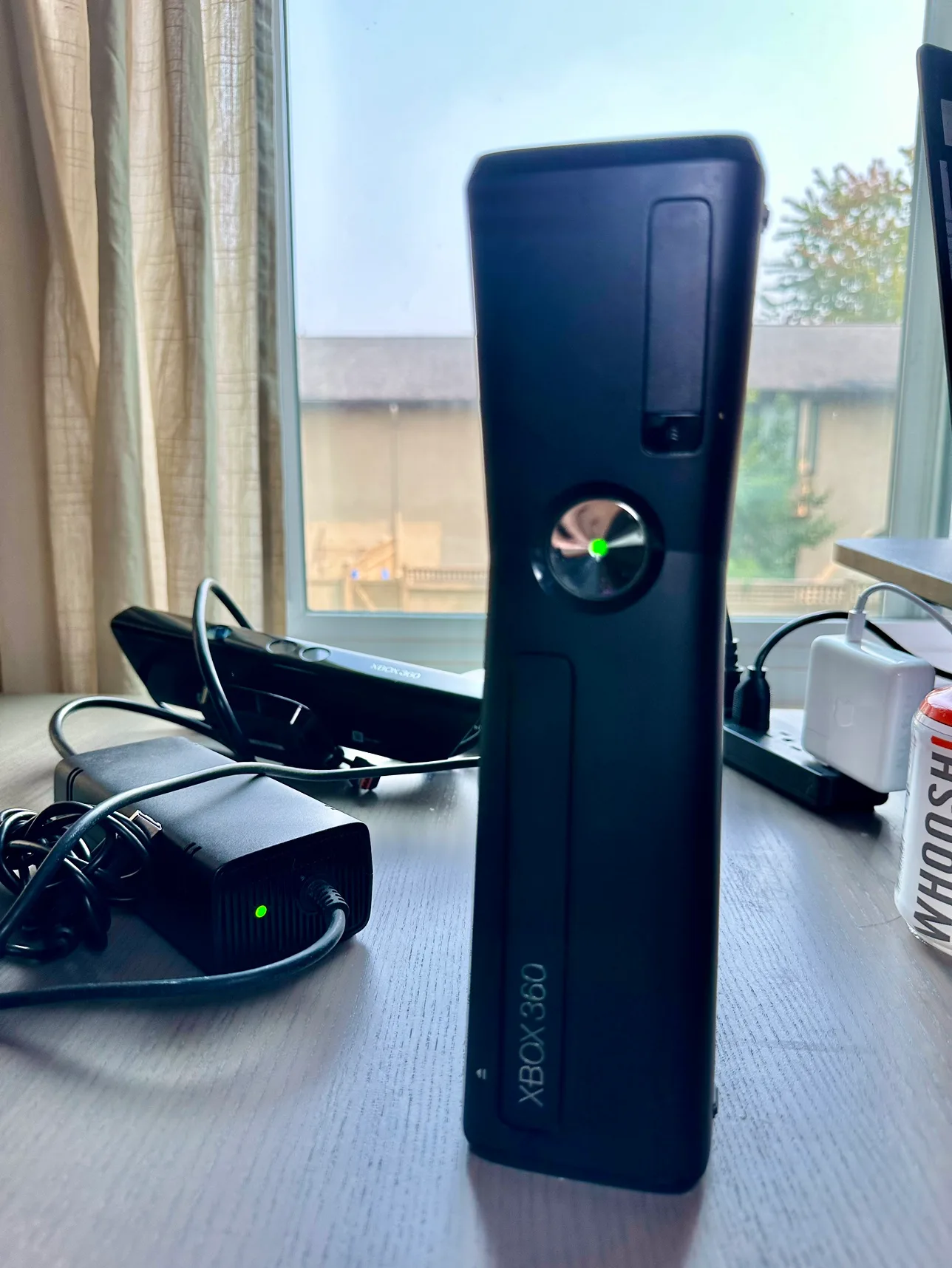 🧡 Xbox 360 Console with Kinect and Two Controllers image indicator(4)