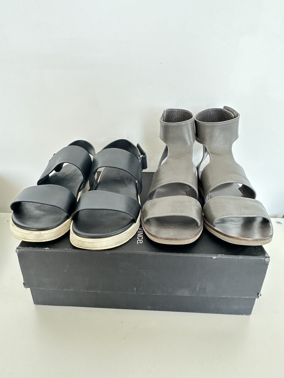 Vince Leather Sandals - Two Pairs - Size 7