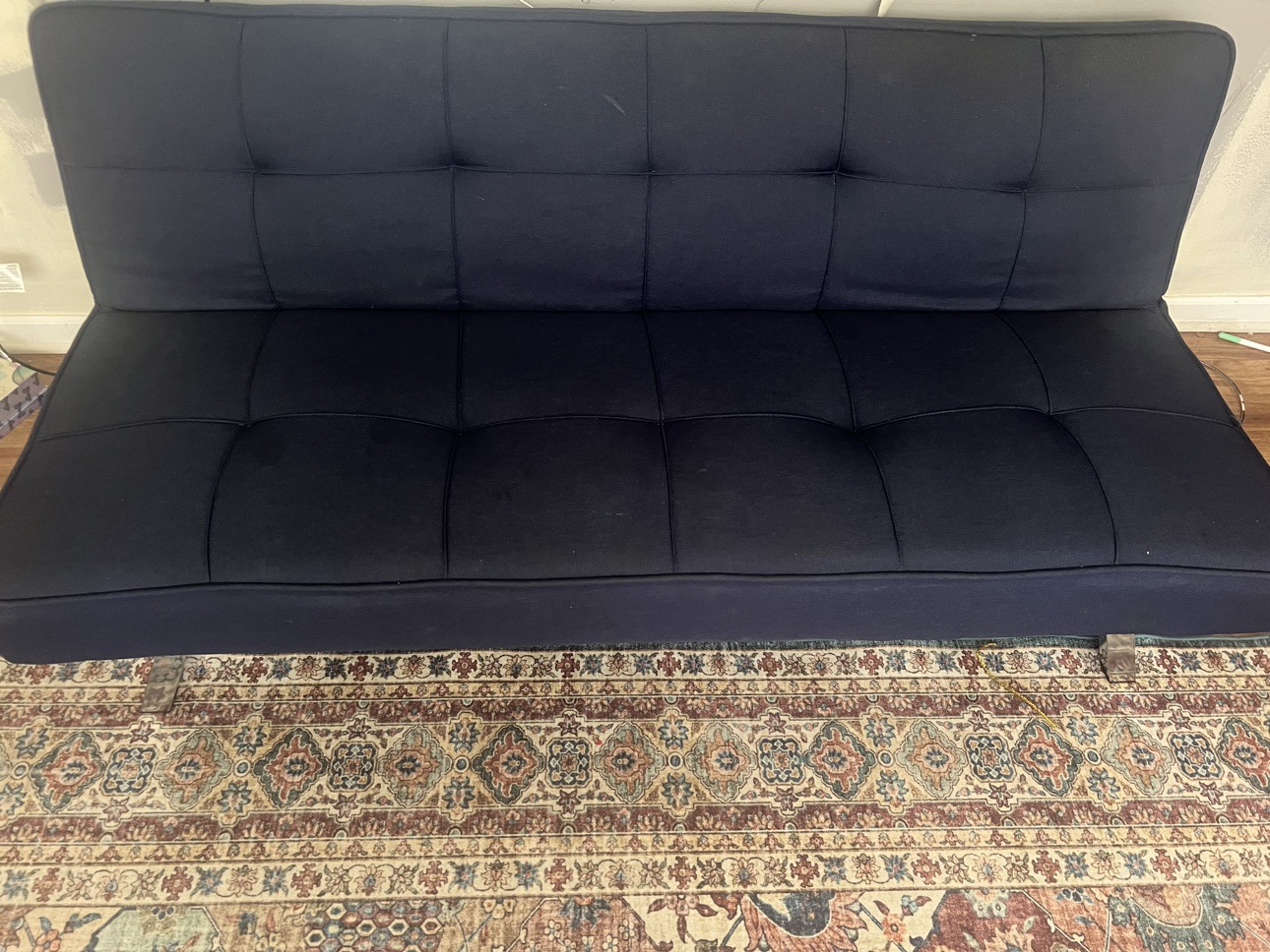 Navy blue sofa and sleeper - photo 2