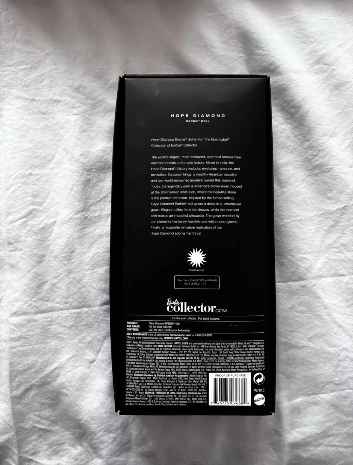 Limited Edition Gold Label Barbie Hope Diamond Doll image indicator(3)