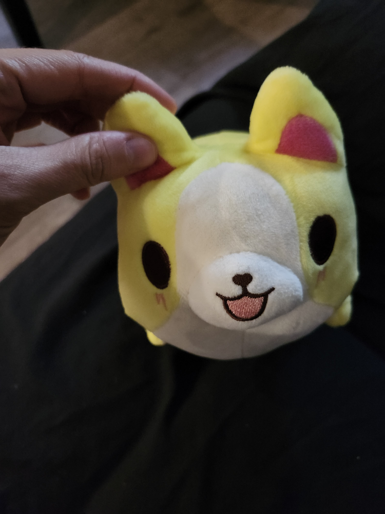 $5 tasty peach corgi plush (5") (NWT)