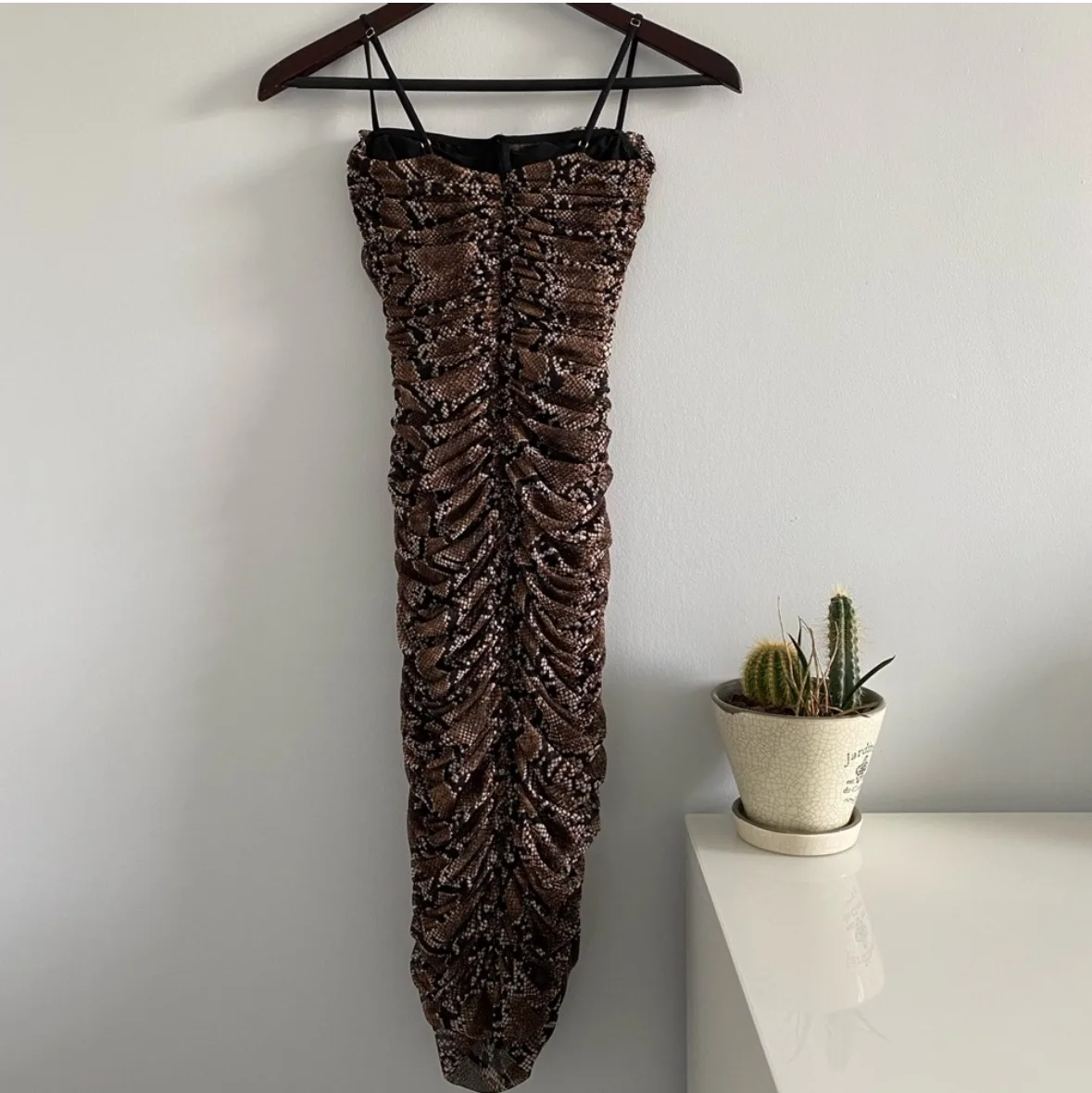 Babaton | Snake Print Midi Dress - 00 image indicator(3)
