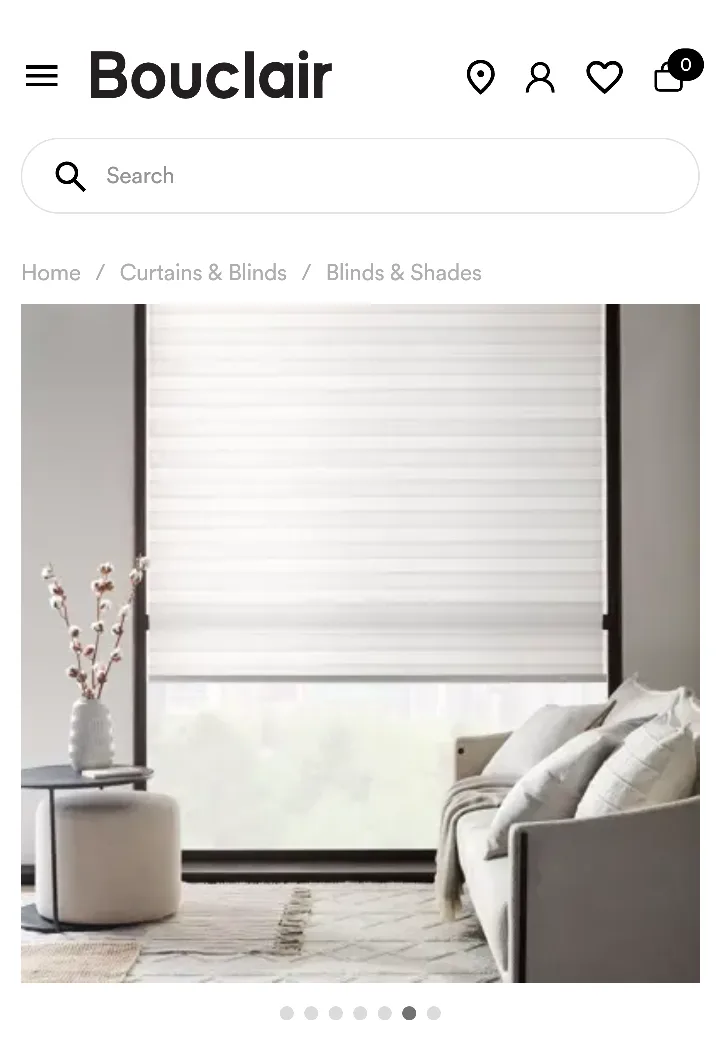 Bouclair Cordless Sheer Shade Blind image indicator(2)