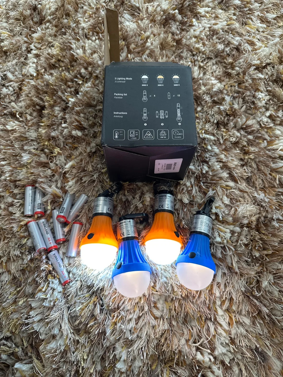 Lepre LED Camping Lanterns 4 Pack thumbnail