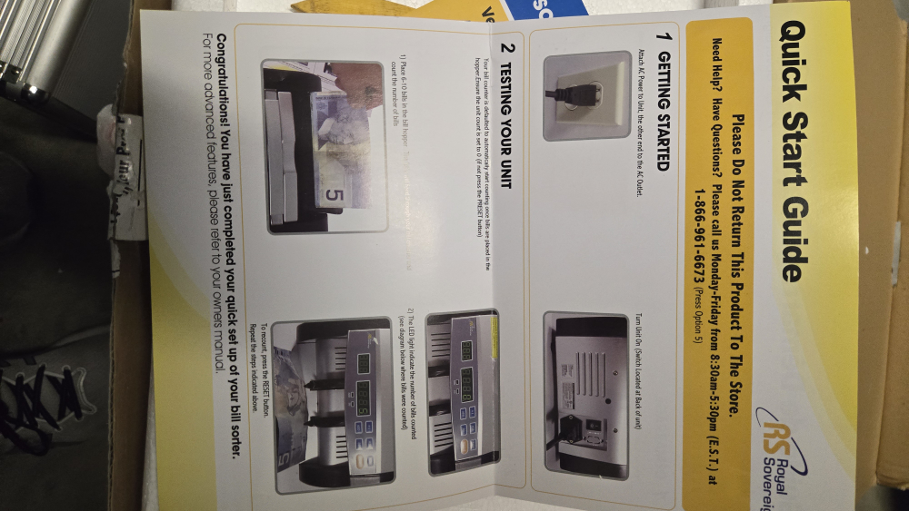 Royal Sovereign Bill Counter (RBC-1200-CA) - photo 2
