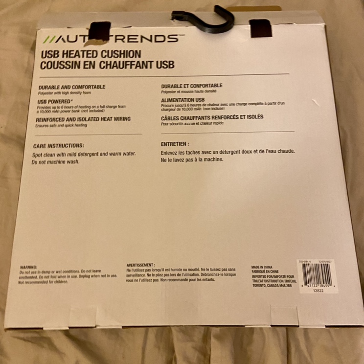 USB heated cushion -like new ...never used - photo 2