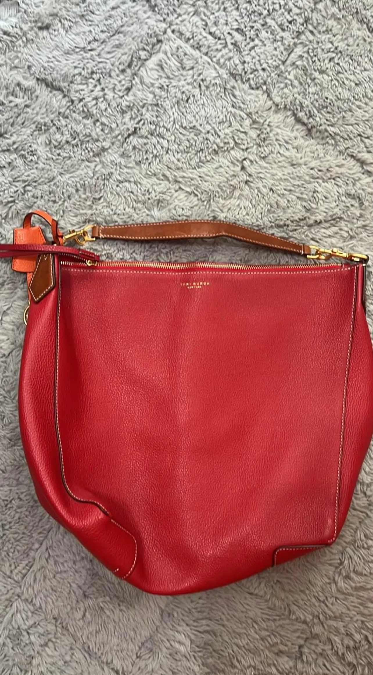 Tory Burch Red Leather Bag