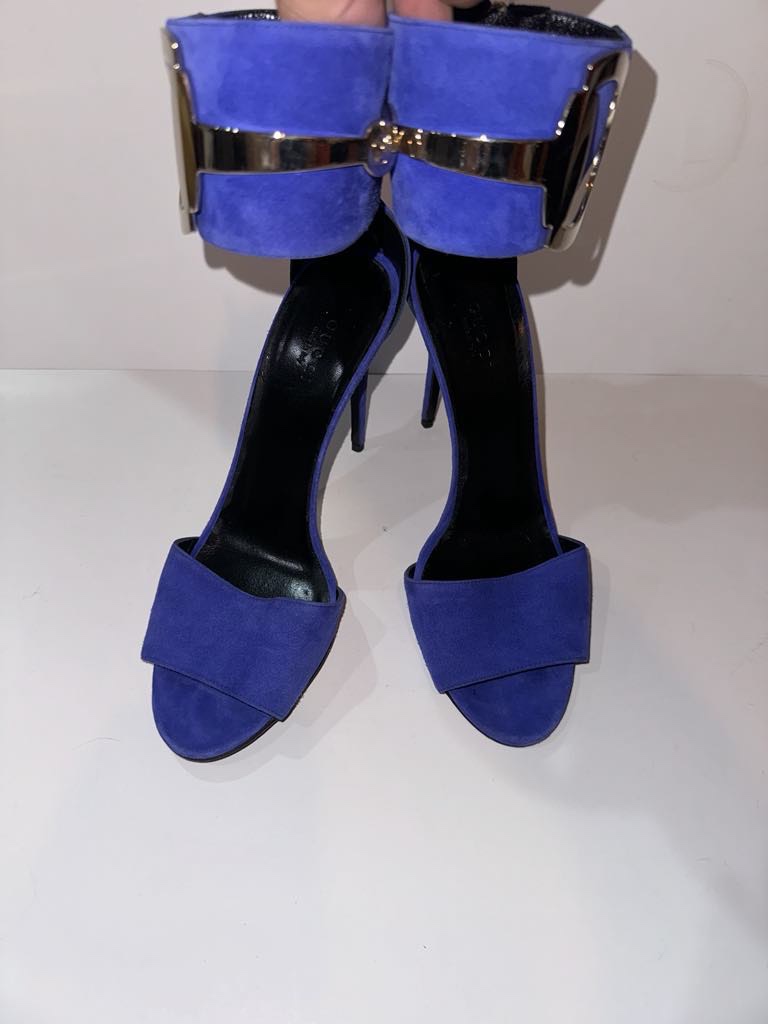 Gucci Purple Suede Heels - photo 5
