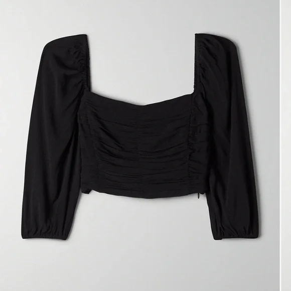 BNWT Aritzia Wilfred black lolita Blouse