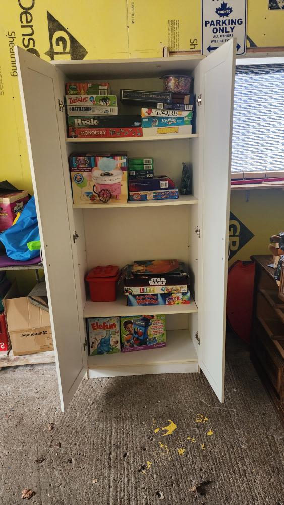 white storage cabinet - photo 2