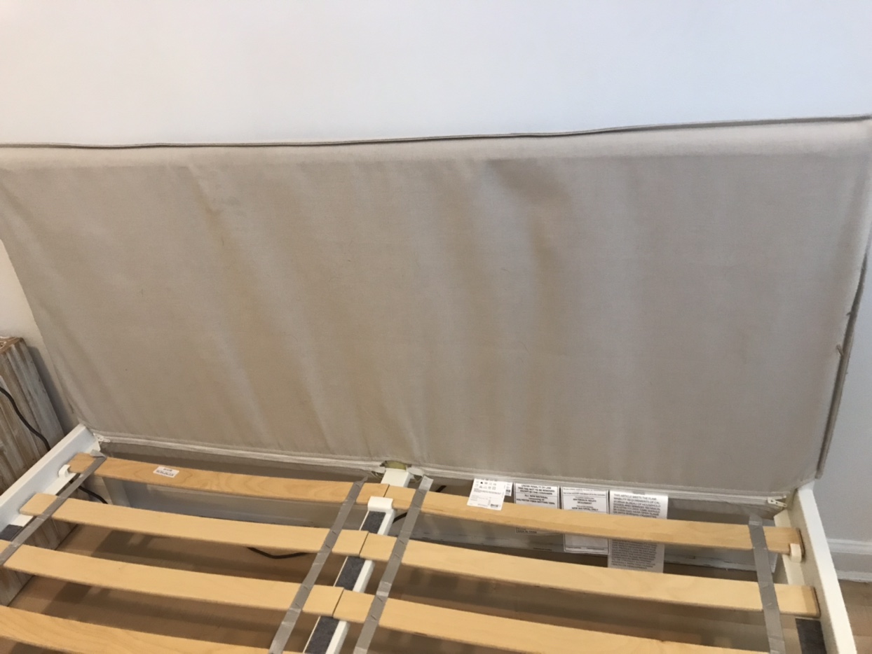 IKEA MORGEDAL mattress and white Bed Frame - photo 3